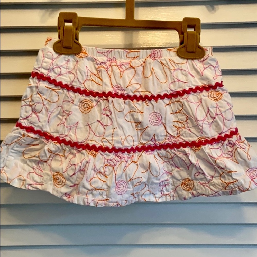 EUC Lilly Pulitzer Toddler Girls Floral Skirt sz 4